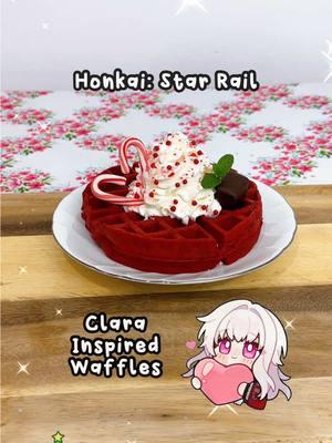 Happy Holidays!! Have some waffles to keep warm in Belobog~🧇❤️ #HonkaiStarRail #starrail #clarahonkaistarrail #clara #animefood  