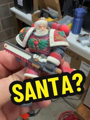 Santa is a SPACE MARINE. @PCBWay @Wekster #warhammer40k #3dprinting #3dprintingnerd 