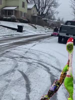 Merry Christmas Eve.  #powawheels #mustang #360 #snowday #throwback #grinch #pink #barbie #merrychristmas #goodvibes #CapCut 