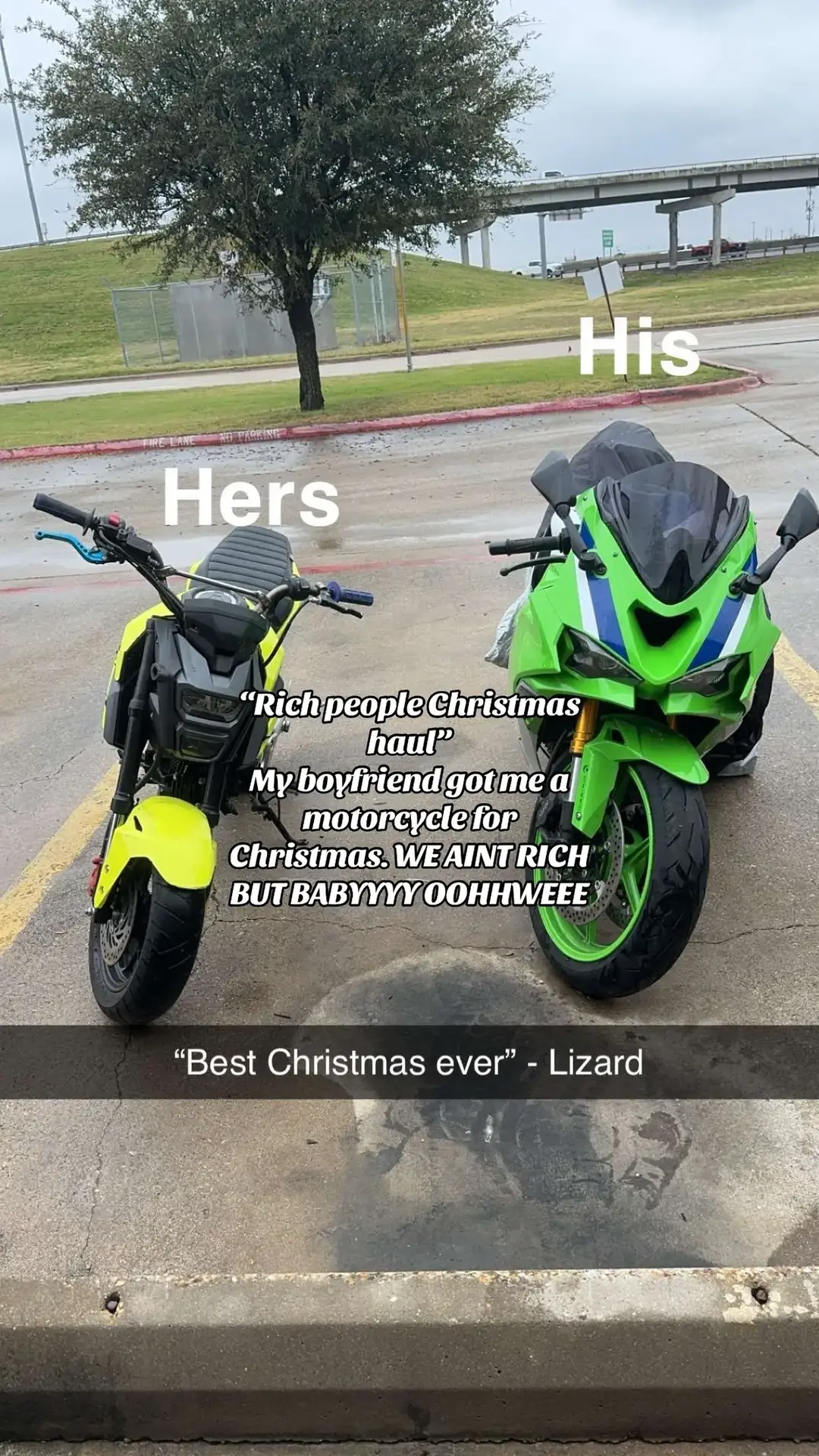 Like there aint no way dude what #fyp #christmas #richchristmas #grom #motorcycle #hisandhers #wtf #imstillinshock #crazy #christmaseve 