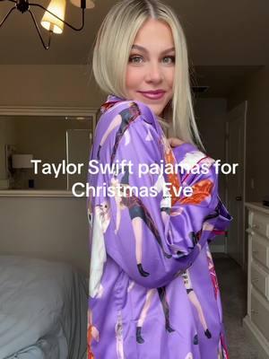 My 2 favorite things combined… Taylor Swift + Christmas! Who needs Christmas prints when you have Taylor Swift! #theerastour #pajamas #erastour #swifttok #merryswiftmas #fyp 