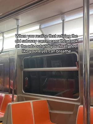 I’ll miss them but why can’t all cars be ad free???? #newyork #nyc #subway #publictransportation 