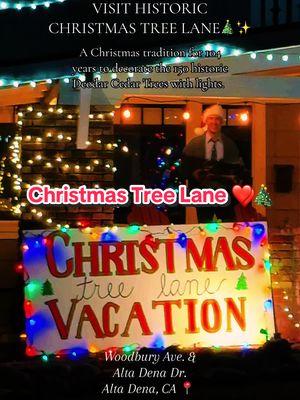 Visit the Historic Christmas Tree Lane in Alta Dena, CA ✨🎄 #holidayseason #holidaycountdown #christmas #christmaslights #losangeles #christmasfestivities #holidaytiktok #freechristmaslights #freethingstodo #christmaslights #christmasdecor #christmastreelane #losangelescaliforia #christmasdecorations #christmasvacation #disneychristmas #altadenacalifornia  #christmastree #winter #fyppppppppppppppppppppppp #fypシ゚viral #fypシ #merrychristmas #happyholidays #thingstodo #bucketlist  #christmastreelanealtadena 