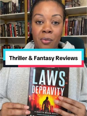 Thriller and fantasy reading update! #readingwrapup #whatimreading #thrillerbooks #thepoppywar #rfkuang #lawsofdepravity #blackthrillerbooks 