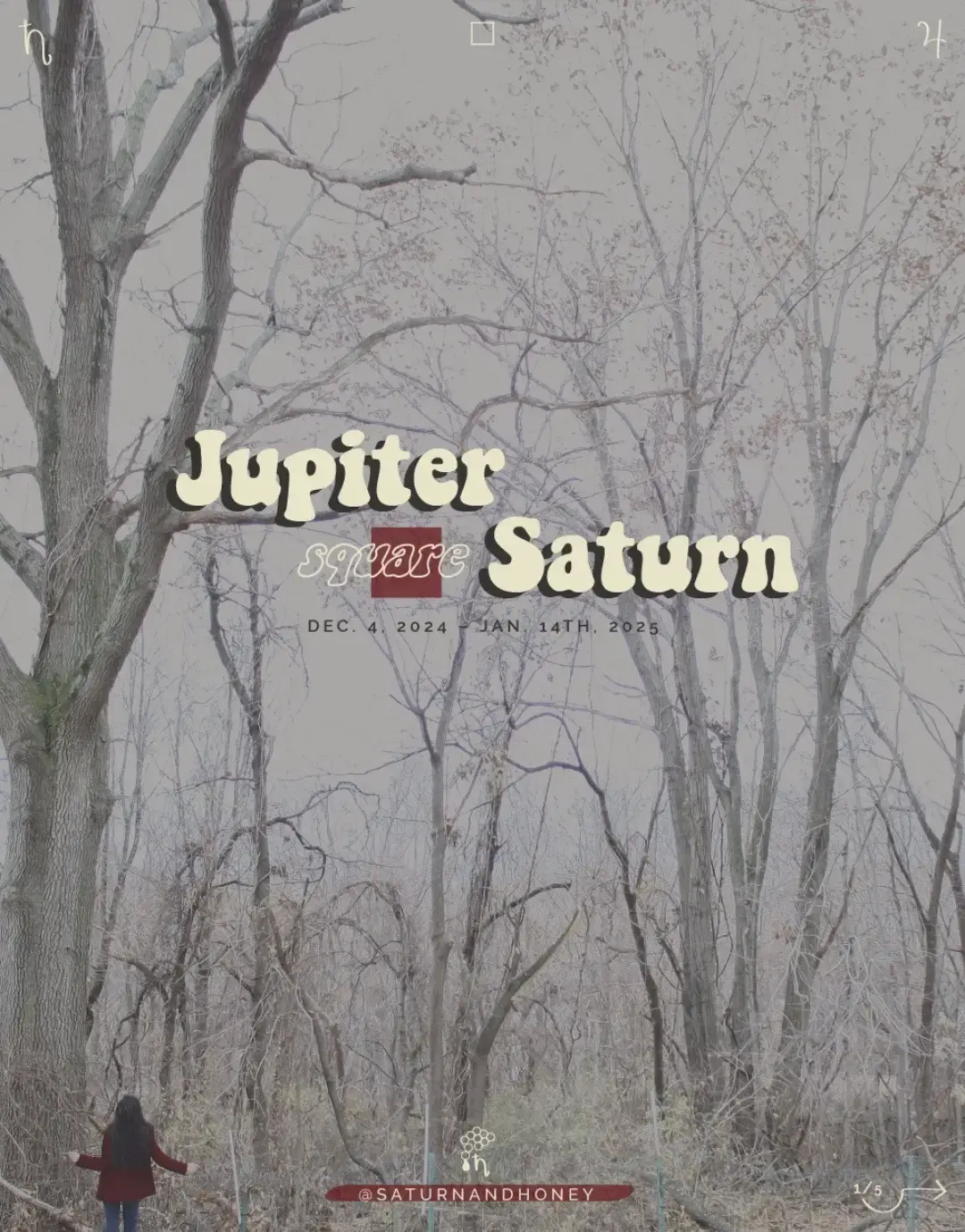 Jupiter square Saturn is exact today, December 24th. Turning points, breaking down brick walls, opening closed doors, sadness, disappointment, frustration with what is, taking leaps into what should be, a light at the end of a tunnel, the sense that our efforts have been worth it, pressure, (re)committing to the work of improvement. #astrology #astrologer #astrologytiktok #astrologyfyp #astrologytok #jupitersquaresaturn 