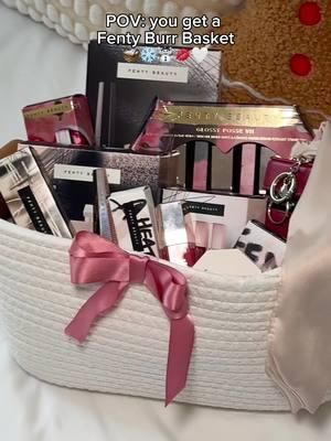 #GIVEAWAY 🎀 ‘Tis the season to spread sum holiday cheer, so we’re giving away a fun + festive Fenty #BurrBasket ❄️ We’re picking 3️⃣ lucky winners and gifting them a basket full of sweet #FentyHoliday goodies + #FentySnackz from #UltaBeautyAtTarget 🎁  HOW TO ENTER ⤵️ 💝 Follow #FentyBeauty here on TikTok 💝 Like this post 💝 Comment your dream Fenty gift!  PRIZES ⤵️ 🎀 Gloss Bomb Keychain  🎀 Fenty Beauty Lipstick Bag + Scarf 🎀 *EXCLUSIVE* Paint It Red Lip Set 🎀 Fenty Snackz Lil Gloss Bomb Trio Mini Lip Gloss Set 🎀 #GlossyPosse Volume 7.0 Full-Size Gloss Bomb Trio 🎀 Fenty Fam Faves Eye, Lip, & Highlighter set  🎀 Mini #GlossBombHeat in ‘Hot Cherry’ 🎀 Prep + Set Complexion Duo  🎀 Mini #KillawattHighlighter in ‘Fire Crystal’ + ‘Hu$tla Baby’  🎀 Mini #StunnaLipPaint in ‘Uncuffed’  NO PURCHASE NECESSARY. Open to residents of the 50 United States, D.C. Must be 18 years or older to enter. Ends on 12/31 at 11:59pm PST. Limit of one entry per person. Odds of winning depend upon number of entries received. Total of 3 prizes (approx. value of US$262) available to be won. Sponsor: Kendo Holdings, Inc.