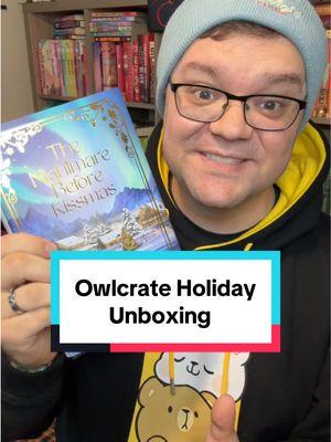 Huge thank you to @owlcrate for these bookish goodies!! #BookTok #unboxing #owlcrate #books #nightmarebeforekissmas 