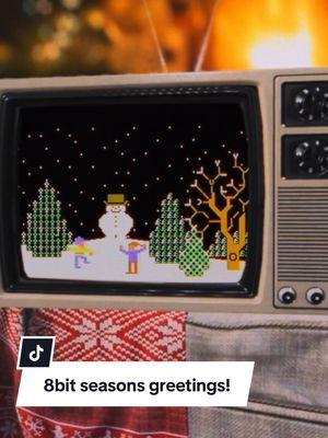 A very merry 8-bit Christmas from commodore!  #retro #8bit #commodore #commodore64 #computer #petscii #yulelog