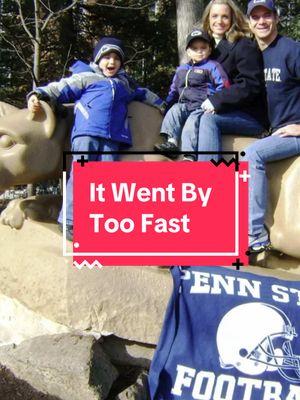 Don’t blink. Did it go too fast for you too? Where did my “babies” go? #holidaycard #emptynester #recreate #pennstate #happyvalley #over50women 