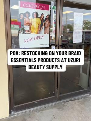 You can also shop your Braid Essentials Braid Care needs along with other hair maintenance products at Uzuri Beauty Supply 🥰 #jaxhairstylist #jaxhair #jaxbraider #jacksonvillebraider #jacksonvillehairstylist #orangeparkhairstylist #orangeparkbraider 