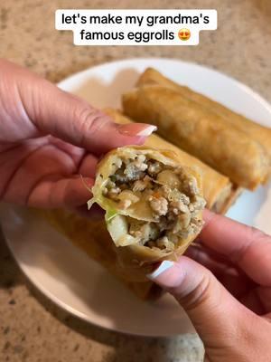 Grandma's eggrolls are top tier. 😍 #kroger #eggrolls #grandmasrecipes #holidayrecipes #holidaytraditions #foodies #EasyRecipes #FoodTok @makena | SEA food & lifestyle 