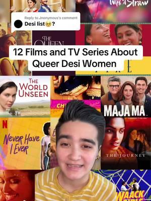 Replying to @Jnonymous There is a stronger landscape of media about queer South Asian women than you might think, and here are some of the most prominent movies and TV shows out there. #lesbian #lgbt #gay #wlw #sapphic #bi #bisexual #desiqueer #wlwfilm #wlwtv #lesbiantiktok 