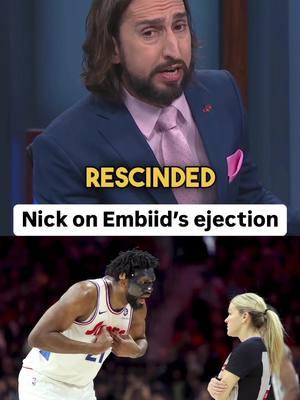 “I don’t think you should be able to eject players individually. Ejections need to be a crew decision.” — Nick #NBA #76ers #joelembiid #tyresemaxey #wemby #victorwembanyama #sanantoniospurs #cp3 #chrispaul #andredrummond #sixers #sixersnation #philadelphia76ers