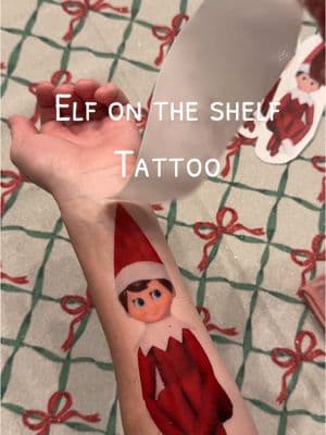 This was a fun one, daddy is a tattoo artist so she loved it even more! #elfontheshelf #elfontheshelfideas #elfantics #tattooideas #CapCut 