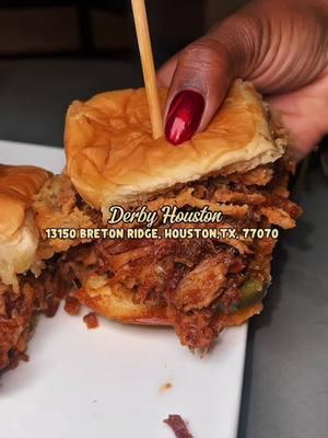 Derby Houston 🏁❤️ 📍13150 Breton Ridge, Houston,TX, 77070. Crooklyn J Suggestions: This is my honest opinion, I was a little bit disappointed in the food. My lamb ragu lacked seasoning and the pork sliders needed a little bit more of BBQ. I probably will just come for cocktails and the cars.  #derbyhouston #derbyrestaurant #derbyhoustonbar #theshop #thingstodoinhouston #houstondatenightideas #crooklyn_j #houstontx  #foodreviews 