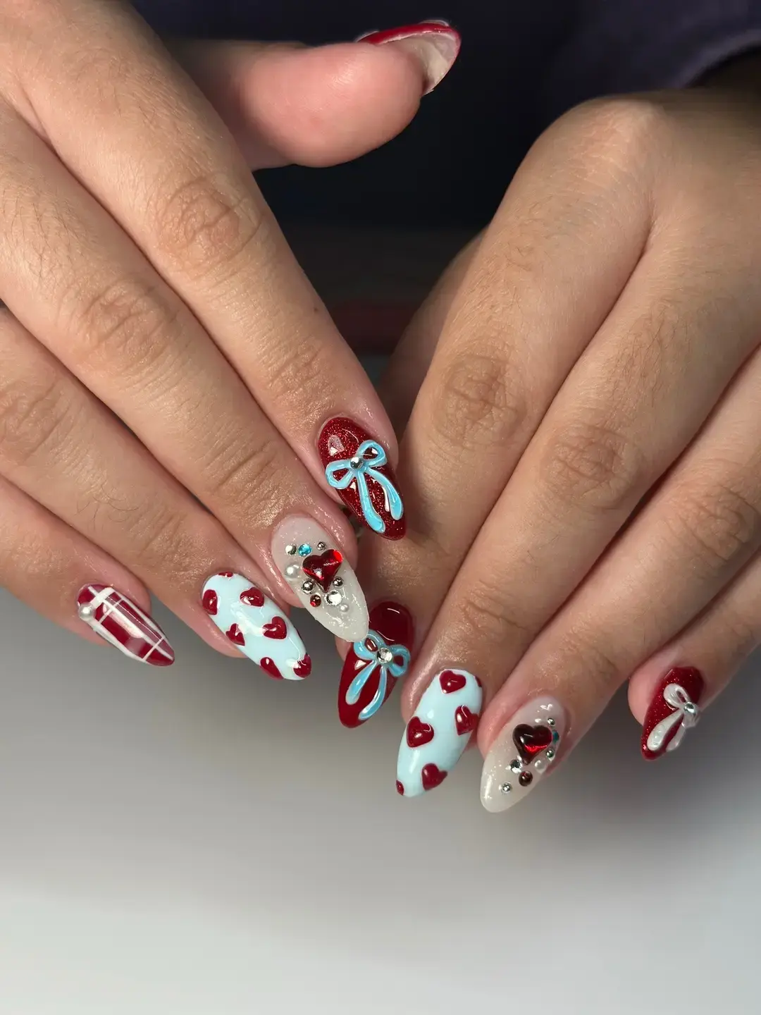 Did a HUGE variety of Christmas nails this year Christmas nail inspo galore  #christmasnails #christmasnailinspo #winternailinspo #jacksonvillenailtech #jaxnailtech #jaxnails #jacksonvillenails #nailinspo 