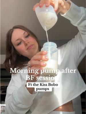 This is my first time trying the 1508 Hands Free pump from KissBobo and I absolutely LOVE it!! I was able to pump 6 oz total after a BF session with my sweet babe this morning!!! I am so surprised & happy with how well these empty me!!  I’ve 🔗 my discount code for these pumps and the bag in my bio!!! If you’re a pumping mama, I highly recommend these pumps!! 🍼✨  @kissbobo official  #pumpingmom #pumpingmama #pumpingmoms #pumpandpour #MomsofTikTok #momlife #firsttimemom #breastfeedingmom #breastfeedingmama #breastfed #breastfeeding #kissbobo #kissbobopump #kissbobo1508pro 