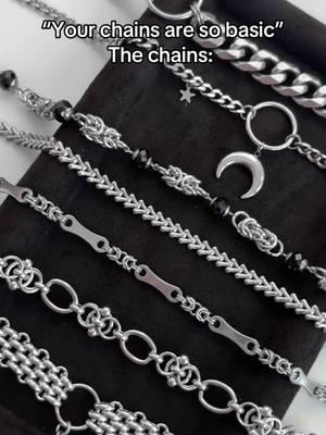 I must disagree.. 🖤⛓️🗡️ #altjewelry #gothjewelry #chains #stainlesssteeljewelry #edgyjewelry #egirljewelry #alternativejewelry 