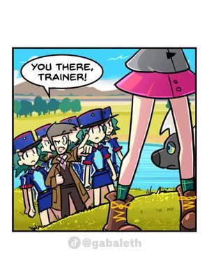 Pokemon trainers are above the law #pokemon #pokemonswordandshield  Comic by Siczak Looker voiced by Wyatt Henry Gloria voiced by Summer Rose