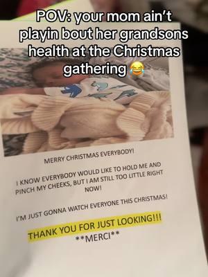 I am SO WEAK 😂  Theres 3 different flyers 😂.  #newborn #christmas #merrychristmas #firstchristmas #babiesoftiktok #grandma @❤️LC❤️ 