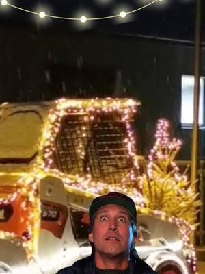 Hey kids, look! A loader! 🎅 📹 : @leiser ag #OneToughAnimal #Bobcat #Loader #Holidays #ChristmasVacation #Lights #Santa #SantasSleigh