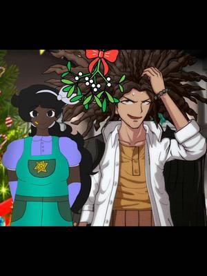 Remake of 3 years ago #danganronpa #danganronpaoc #yasuhirohagakure #sayakamaizono #rantaroamami #sashakaneko #ocxcanon #selfship #christmas 