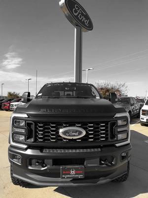 The 2024 F-350 Black Widow in Matte Black! 🖤 #ford #alumiduty #superduty #blackwidow #fordf350 #powerstroke #2023superduty 