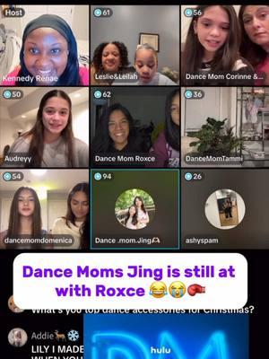 🤣🤣🤣 Dance Mom Jing is still goimg at it with Roxce 😭 Thanks everyone who tuned into our Live last night!! Over 12,000 viewers in 1 hour!! ❤️❤️🥲🙏🏾 ill post some more highlists from my live later! #dancemoms #dancemomsanewera #viral #qanda #fyp #foryoupage #kennedyrenae #studiobleu #reaction #projectx #elite #interview #glohampton #live #jing #roxce #ashlan #gina #domenica #leilah #leslie #lily #corinne #tammi #audrey #bellatrix #smiley #lisa #funny #meme #iconic @projectxelites @Gina Zhang🩰 @🐆🪩BellatrixCastillo🪩🐆 @Dance .mom.Jing🫶🏻 @Dance Mom Roxce 