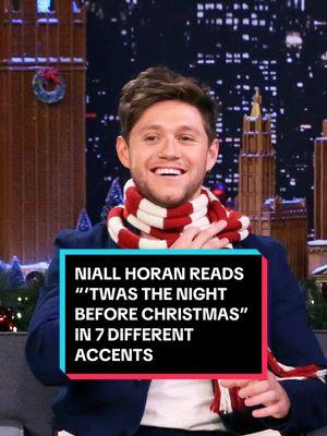 @Niall Horan reads “‘Twas the Night Before Christmas” in 7 different accents 📕🎄 #FallonTonight #FallonFlashback #TonightShow #NiallHoran #Holiday #JimmyFallon 