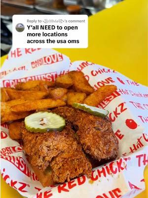 Replying to @꧁𝕆𝕝𝕚𝕧𝕚𝕒꧂ we got some plans for that upcoming 👀🔥 #theredchickz  . . . #fried #chicken #nashville #losangeles #sandiego #houston #friedchicken #tenders #chickentenders #hot #spicy #halal