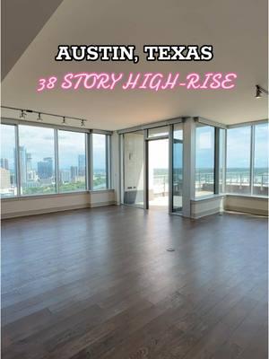 38 story high-rise in Downtown Austin! — Super easy access to Cesar Chavez St and S Congress Ave. Amenities include an infinity edge pool, fitness center, electric car charging stations 🚙, and 24 hour concierge. — Comment or DM and we can set up a tour! 📲 #austin #austintx #austinapartments 