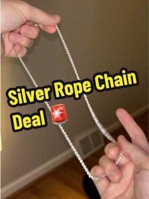 have you been looking for a twisted rope chain? ##creatorsearchinsights##jewelry##silverchain##ropechain##twistedropechain