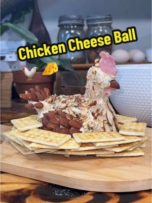 I put my whole 🐓 into making this cheese ball #foryou #chickens #cheese #christmas #cheeseball #fypシ #homestead #cooking 