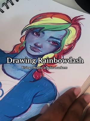 The colors from Ohuhu’s acrylic marker set inspired me so much to draw rainbow dash. So many colors from this set remind me of my little pony characters, so more coming soon possibly #ohuhumarkers #ohuhuart #ohuhu #acrylicmarkers #acrylicpens #art @Ohuhu art 