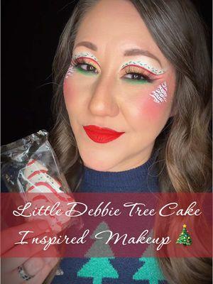 Little Debbie Tree Cake Inspired Makeup 🎄 Brand/Product Highlight: @Jessi K Beauty, DC Ambam -Colors of the Wind 2 palette -Highlighter in Champagne @Alora Cosmetics Discount code: Ambam -Glow Setter Setting Spray @AriseCosmetics🇺🇸🏳️‍🌈 Liquid Lip in Powerful  @FresaCosmetics Lashes in Bella @Drake Cosmetics Blush in Candy Apple #littledebbiechristmastreecakes #littledebbie #lastchristmasigaveyoumyheart #christmas #christmastransition #creativemakeup #jessikbeautyteam #jessikbeauty #aloracosmetics #drakecosmetics #ambamunofficialmua 