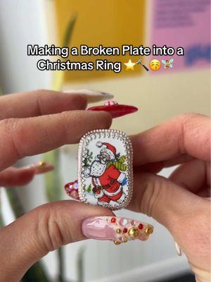 Valore Vlogmas: Making a Christmas Ceramic Ring ⭐️😚🧚‍♀️❤️ @MatiDouglas #shopvalore #valorerings #christmasjewelry #ceramicjewelry #brokenplate #silversmithing 