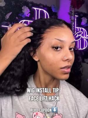 You need this to level up your install ‼️ This face lift hack instantly elevates my install, and I gotta share it with you sis!❤️‍🔥 BUT, Save this for your next install📌 Use your finger to pull the side of your face right behind your glue placement, and lift your skin upward toward your temple. Keeping your finger there, Pull your lace forward and place it onto your glue and firmly press to hold! And that’s it! It’s that easy 👏🏽 ⭐️ LIKE and SAVE for more! 👉🏾 6x6 HD lace wig silky straight 18” How to shop👉 😉Link in to to shop 👉🏾www.keswigs.com more discount information, add WhatsApp: +1 626990 5990 #keswigs #kes #wigtutorial #wigstyling #wigunit #wigforsale #straightwig #silkystraight #silkystraighthair