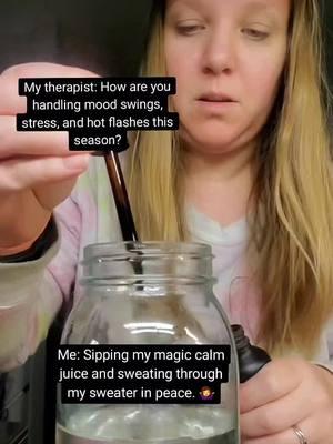 Perimenopause during the holidays? A WHOLE other level of stress. 🥵 But my secret weapon? Funny memes to shift my mood and my magic juice that keeps me vibing high (and feeling a little less like a furnace). Stir. Sip. Slay. Frequency matters, ladies. 💫 #PerimenopauseRelief #WomensWellness #MoodSwings #MenopauseSupport #HolidayStressRelief #SelfCareOver40 #StressLessVibes #MagicJuice #BalanceYourBody #FrequencyHealing 