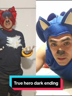 #duet with @triforcedelgeezy_cosrue hero dark ending. Im.the most powerful hedgehog in the world!!#shadowthehedgehogcosplay, #fyupage, #segacosplay, #tdelgeezy, #goviral, #roadto45k, #soniccosplay, #roadto40k, 