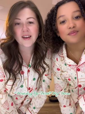 Have a holly jolly #christmas from me & my mini 🎄🎄🎄 #merrychristmas #matchingoutfits #motherdaughter #matchingpajamas #pajamas #pajamaset #pajamaparty #pjs #pjset #longsleeve #womenswear #comfyclothes #softpajamas #christmaspjs #santaiscoming #cookie #momlife #fyp #christmascountdown #christmaseve #mademyyear #foryourpage #christmastiktok 