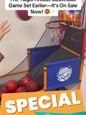 🏀 Bring The Carnival Home With The Talgic Arcade Basketball Game Set! Includes 4 Balls, A Pump, And A Storage Bag—Perfect For Indoor Or Outdoor Fun. 🎉✨ #basketballgames #kidsfun #familygames #indooroutdoorgames #backtoschoolgifts 