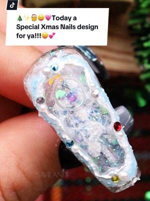 🎄✨💕🎅Merry Christmas Girlys!!! Today a special xmas nails design for ya😝😝✨💕 #christmasnail #christmas #christmasnailart #christmastiktok #xmasnails #christmaseve #nails #nailart #naildesigns #fory #foryourpage #fyppppppppppppppppppppppp #saviland #savilandnails 