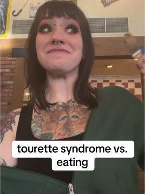 tics were a bit more active lately, including this morning at breakfast trying to eat bc of all the noise in the restaurant. also i am so sick of ‘i live in a tree’ im gonna lose my fckin mind omg #fyp #foryou #foryoupage #fypツ #disability #disabled #tourettes #tourettesyndrome #awareness #tourettesawareness #tics