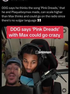 DDG says his song from In The Booth with Plaqueboy Max ‘Pink Dreads’ could go crazy #plaqueboymax #plaqueboymaxclips #ddg #viral #foryou #fyp #greenscreen 