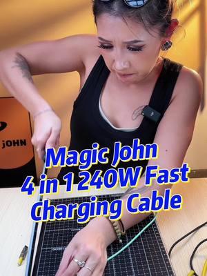 One cable to rule them all! The 4-in-1 design works with all your devices. Simple & efficient! 🔋⚡ #4in1Cable #UniversalCharging #TechLife#tiktokmademebuyit #unitedstates #MAGICJOHN 