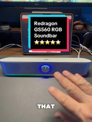 The Redragon GS560 RGB Soundbar is a budget friendly ay to add a bit more sound to your gaming or office setup. Two thumbs up! 👍👍 #tinoreviews #techreview #techreviewer #gadgetreview #redragon #redragonsoundbar #soundbar #GamingSetup #officesetup #audioreview #audioreviewer #audiophile #tiktokshopholidayhaul #holidayhaul 