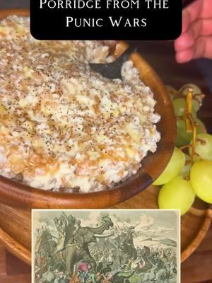 Catos Punic Porridge #history #romanempire #spqr #historybuff #Recipe #cooking #historytime #historical #ancient #fyp 