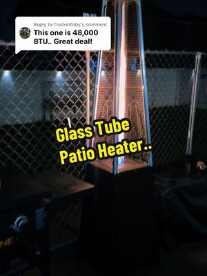 Replying to @TruckinToby Rockin Sale on outdoor patio heater! Glass tube fireplace! #fireplace #patioheater #outdoorheater #TikTokShopHolidayHaul #GiftGuide #TTSDelight #MadeMyYear @Kullavik 