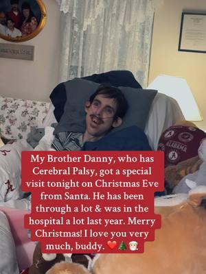 Our Christmas Eve’s are always one to remember! This was a great friend of mine who did this for my Brother. Take the time to watch this video, I promise you it’s worth every minute of it! Merry Christmas everyone!! ❤️🌲🎅🏻 @Elizabeth Austin #fyp #fy #foryoupage #christmaseve #christmas #specialneedsbrother #viral #fypシ #santa 