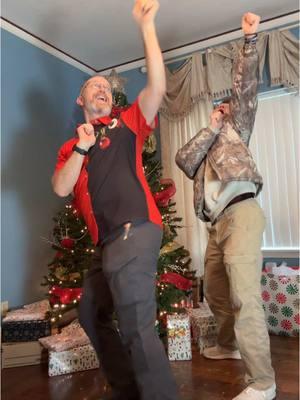 Merry Christmas y’all #rickypond #dallinpond #dancingdad #fatherson 